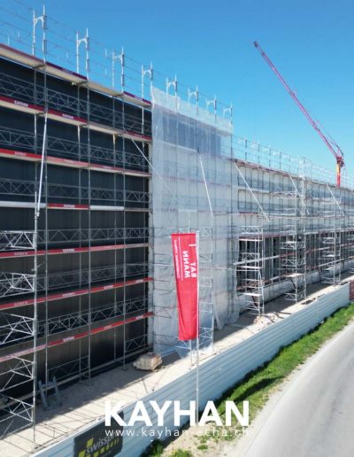 Echafaudages usine WAGO Domdidier