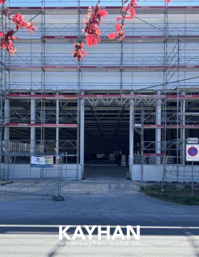 Echafaudages usine WAGO Domdidier