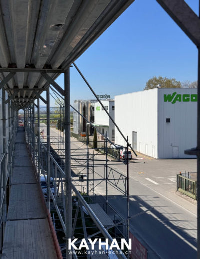 Echafaudages usine WAGO Domdidier