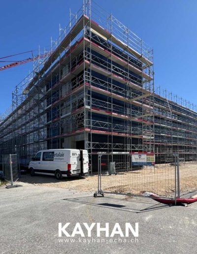 Echafaudages usine WAGO Domdidier