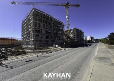 Belfaux chantier la Gotta échafaudages