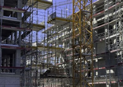 Belfaux chantier la Gotta échafaudages