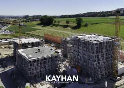 Belfaux chantier la Gotta échafaudages