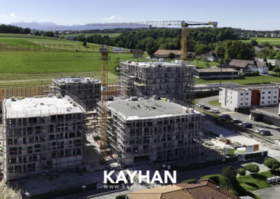 Belfaux chantier la Gotta échafaudages