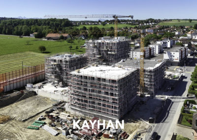 Belfaux chantier la Gotta échafaudages