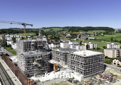 Belfaux chantier la Gotta échafaudages