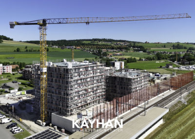 Belfaux chantier la Gotta échafaudages