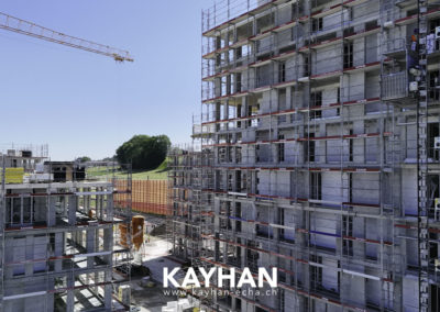Belfaux chantier la Gotta échafaudages