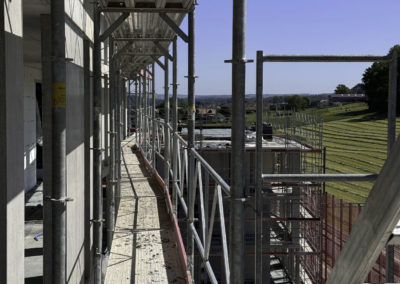 Belfaux chantier la Gotta échafaudages