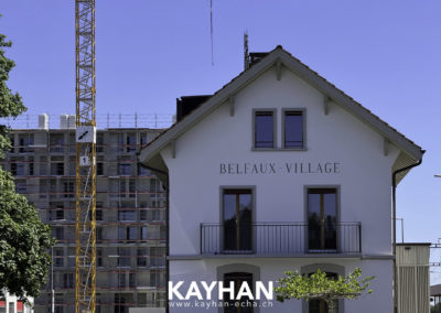 Belfaux gare chantier la Gotta