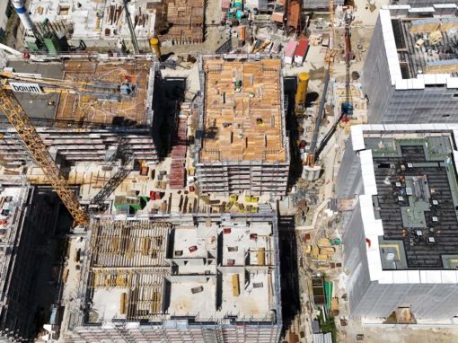 Marly Innovation Center Fribourg chantier échafaudage