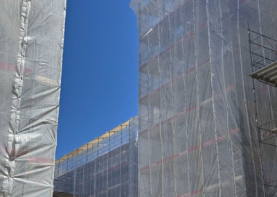 Bâche d'échafaudages et plastique