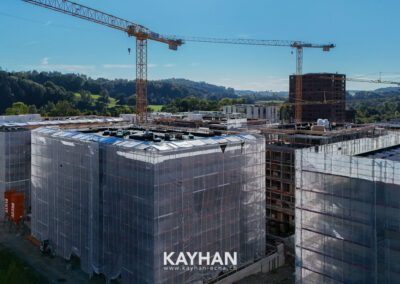 Kayhan échafaudage avec bâche de protection