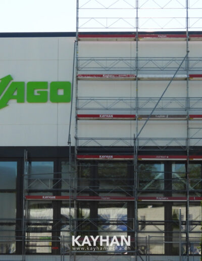 Wago usine de production en travaux